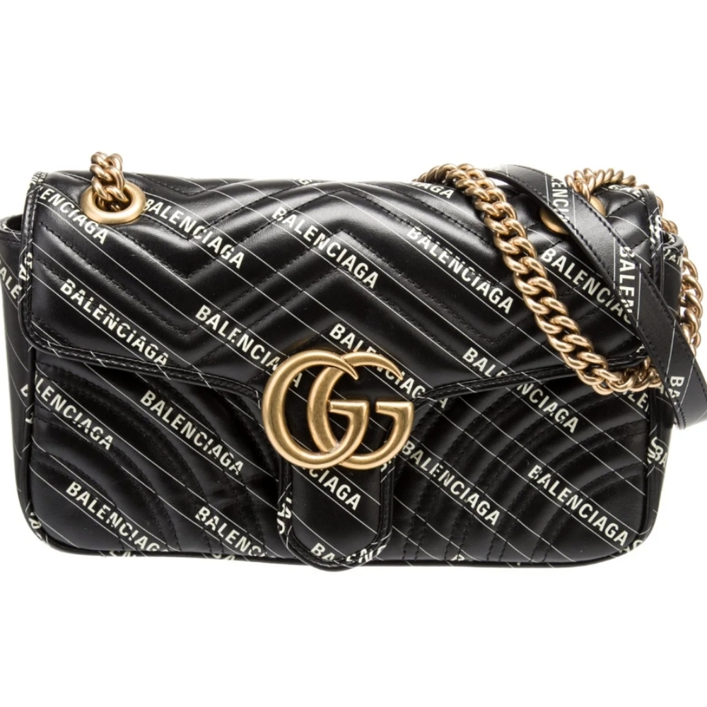 New Gucci x Balenciaga The Hacker Project Small GG Marmont Bag